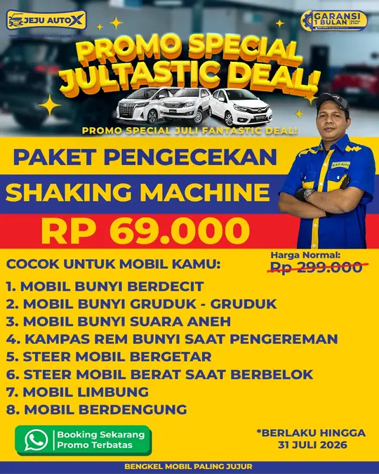 Paket pengecekan Shaking Machine Rp 69.000