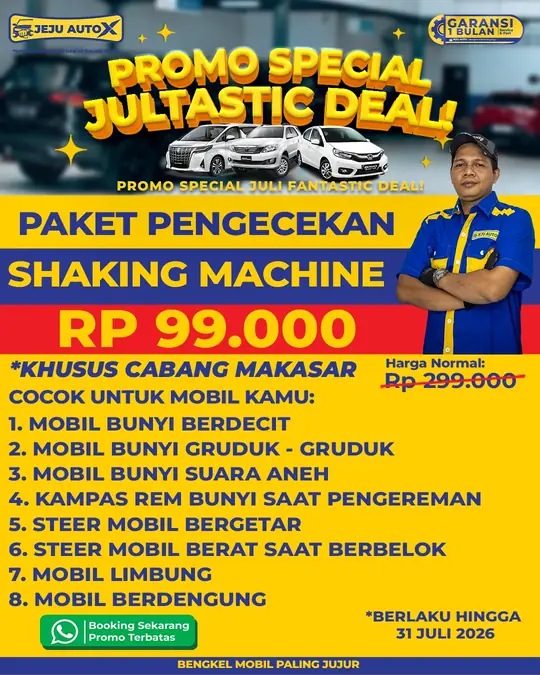 Paket pengecekan Shaking Machine Rp 99.000